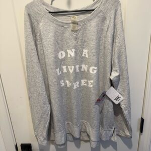 Shape FX White Heather Sweatshirt and matching jogger pant